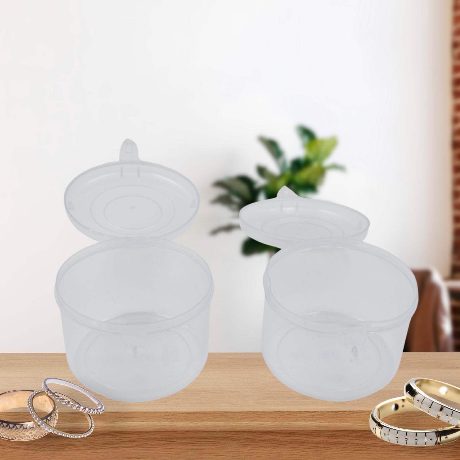 8723 Kangan / Bangle Round Box for women - Pack of 2 bangle boxes for storage - Transparent Plastic storage boxes | Jewelry organizers, Small Plastic Boxes for Storage of Bangles (2 Pc Set) 8723 Kangan / Bangle Round Box for women - Pack of 2 bangle boxes for storage - Transparent Plastic storage boxes | Jewelry organizers, Small Plastic Boxes for Storage of Bangles (2 Pc Set)